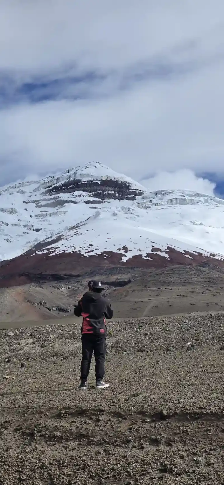 Group of happy international travelers exploring Cotopaxi National Park on a premium Ecuador tour