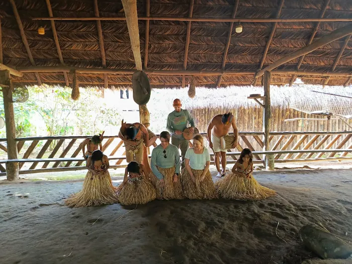 Amazon rainforest day tour exploring the jungle and wildlife from Baños Ecuador.